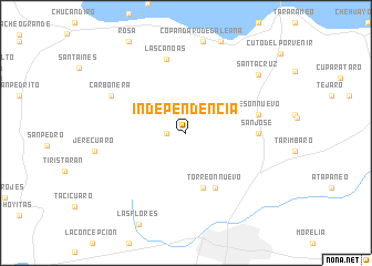 map of Independencia