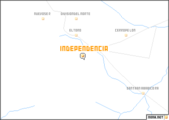 map of Independencia