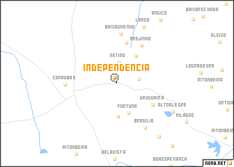 map of Independência