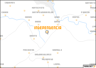map of Independência
