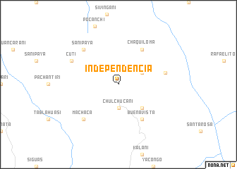 map of Independencia