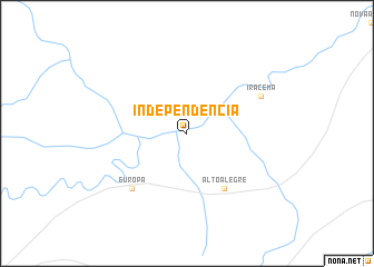 map of Independência