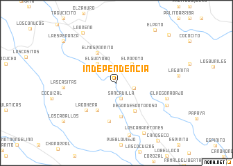 map of Independencia