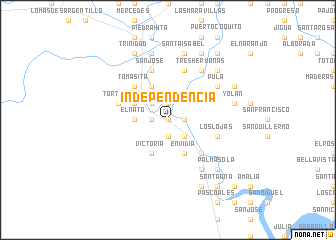 map of Independencia