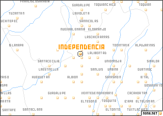 map of Independencia