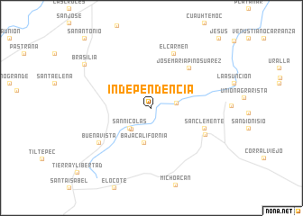 map of Independencia