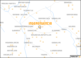 map of Independencia