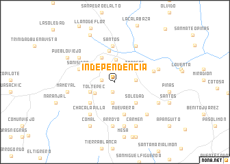 map of Independencia