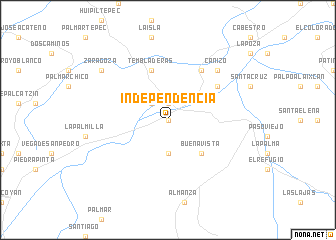 map of Independencia