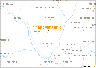 map of Independencia