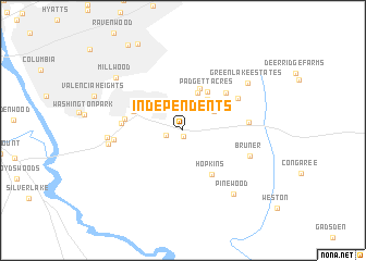 map of Independents