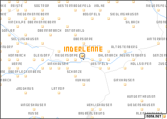 map of Inderlenne