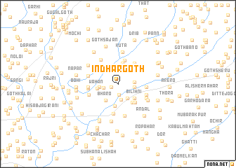 map of Indhar Goth