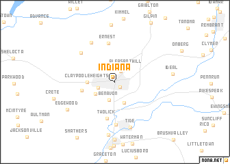 map of Indiana