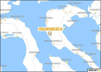 map of Indian Beach