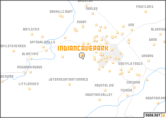 map of Indian Cave Park