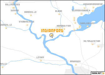 map of Indianford