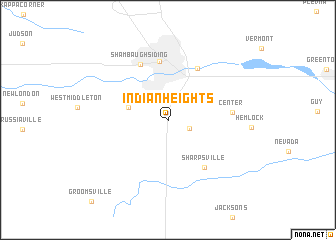 map of Indian Heights