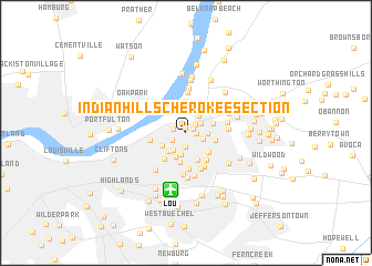 map of Indian Hills Cherokee Section