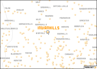 map of Indian Hills