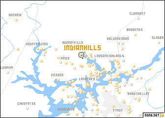 map of Indian Hills