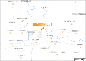 map of Indian Hills