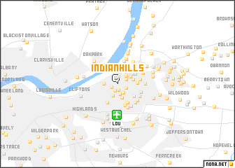 map of Indian Hills