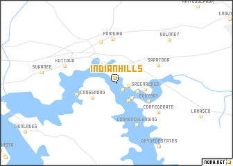 map of Indian Hills