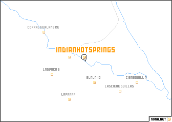 map of Indian Hot Springs