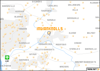 map of Indian Knolls