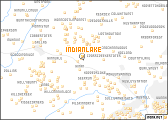 map of Indian Lake