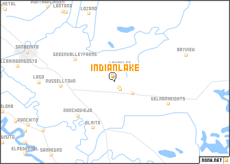 map of Indian Lake