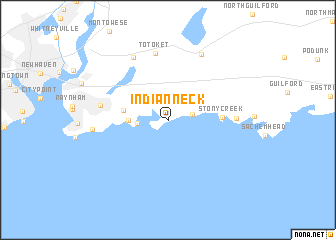 map of Indian Neck