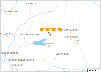 map of Indian Oaks