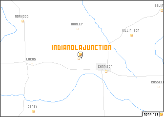 map of Indianola Junction