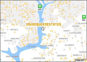 map of Indian Queen Estates