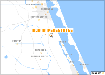 map of Indian River Estates