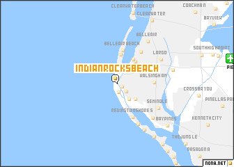 map of Indian Rocks Beach