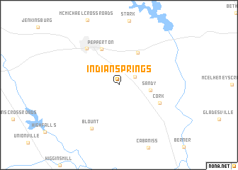 map of Indian Springs