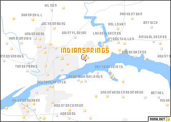 map of Indian Springs