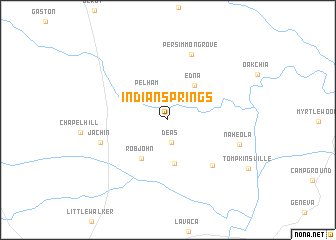 map of Indian Springs