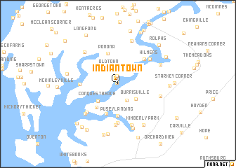 map of Indian Town