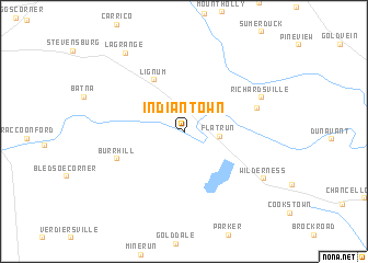 map of Indian Town