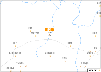 map of Indibi