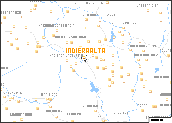 map of Indiera Alta