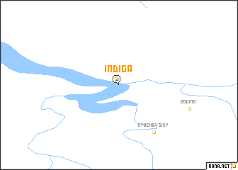 map of Indiga