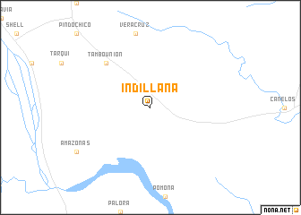 map of Indillana