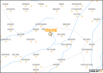 map of Indiné