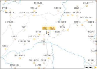 map of Indingé