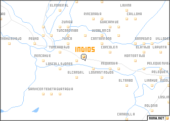 map of Indios